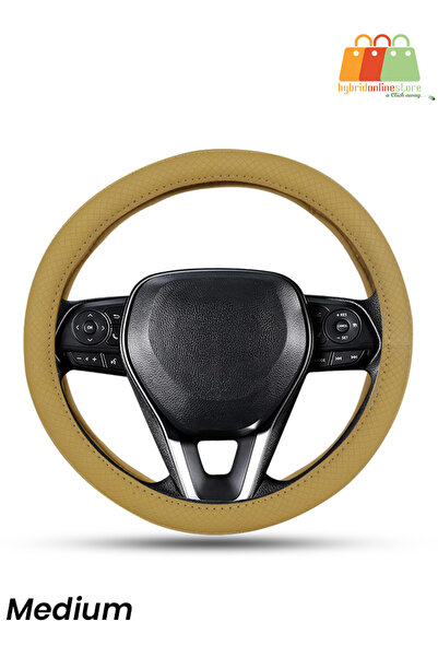 Roca غطاء عجلة القيادة العالمي - جلد، مضاد للانزلاق، قبضة مريحة، متين