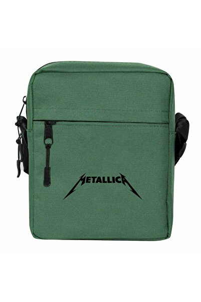WAKHA Metallica Classic Logo Shoulder Bag Green Color