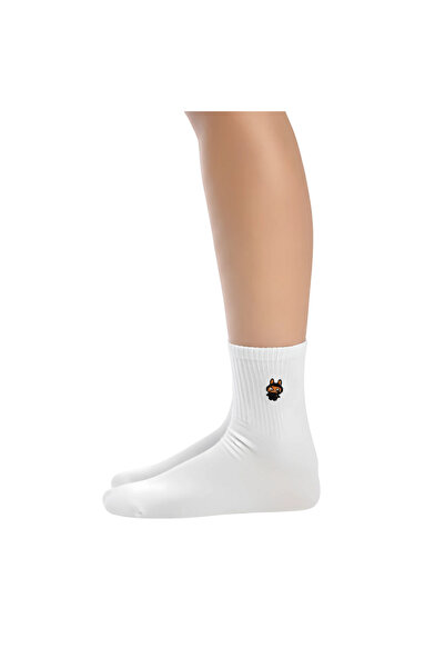 AYDK Labubu Embroidered Premium Socks Set of 6 – Summer and Winter Cotton Unisex Special Boxed Gift Socks