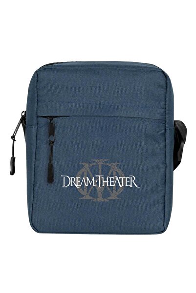 CrowsGate Geantă de umăr cu logo Dream Theater Culoare bleumarin