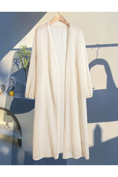 Sheya long cardigan, cream