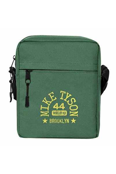 CrowsGate حقيبة كتف مايك تايسون 44 وينز باي نوك آوت باللون الأخضر