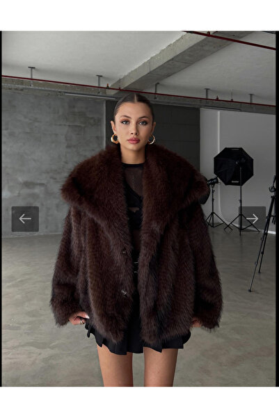 Bak'ap Premium Trend Viral Suni Çıtçıtlı Kürk