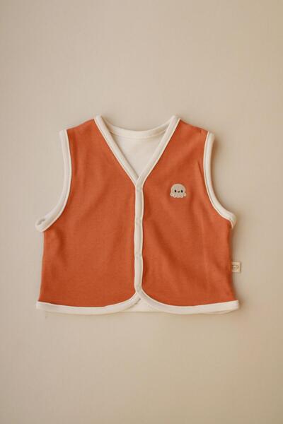 Oh La La Koala For Little Ones Octopus Embroidered Double-Sided Vest