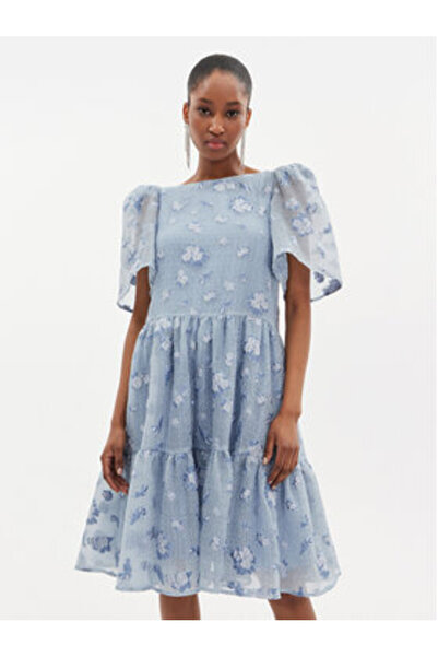 Custommade Γυναικείο Φόρεμα Κοκτέιλ 999395482 Μπλε