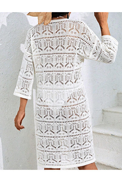 Sheya midi dress, cream