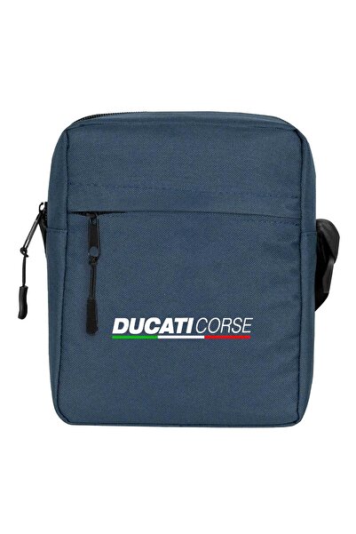 CrowsGate حقيبة كتف دوكاتي كورس تيكس تي بلون أزرق داكن