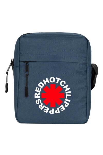CrowsGate حقيبة كتف سيمبول ريد هوت تشيلي بيبرز باللون الأزرق الداكن