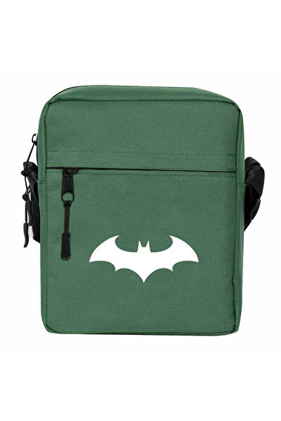 CrowsGate حقيبة كتف باتمان أركهام ثلاثية الأبعاد باللون الأخضر