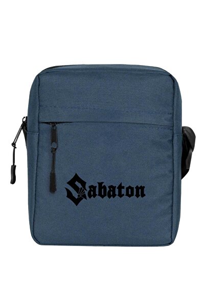 CrowsGate Τσάντα ώμου με λογότυπο Sabaton σε μπλε ναυτικό χρώμα