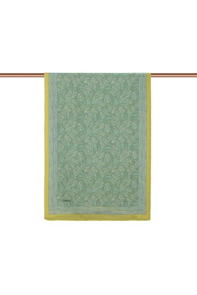 ipekevi Mezopotamia Model 03 șal tensil cu model 02886-verde apă