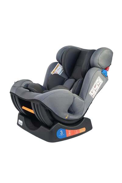 Moon Sumo Car Seat – Group 0/1/2 Convertible, Reclining Design for Ages 0–6 Years – Grey