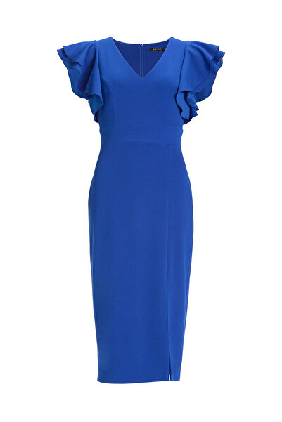 Swing Γυναικείο Φόρεμα Κοκτέιλ 5AI18400 Μπλε