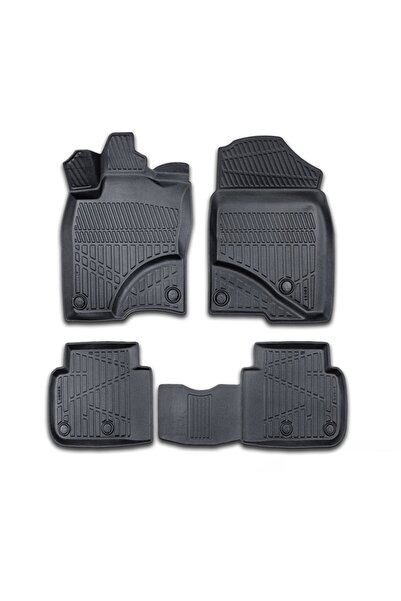 DELUXETUNING Set covorase auto cauciuc Honda Civic 2021-> forma tavita 3D