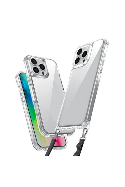 toyigoo حافظة آيفون 16 برو ماكس مع وسادة هوائية وحزام قابل للتعليق، غطاء سيلي...