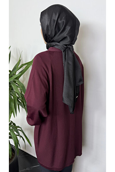 Ghisa Mürdüm Renk Hırka