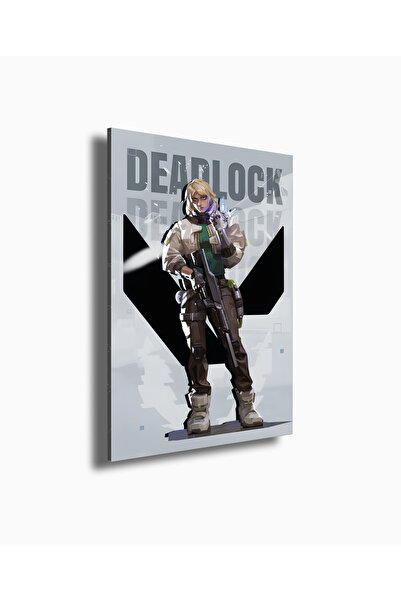 Valorant Oyun Karakteri Deadlock Pleksi UV Baskı Çerçeve Tablo 20x30 ve 30x45