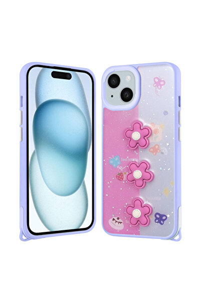 toyigoo غطاء حماية لهاتف آيفون 14 بلس من تي جي أو، بتصميم سائل لامع مع نقوش ب...