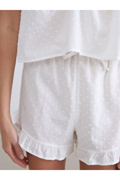 LC Waikiki Sparkling Choices from Shining Store | V-Neck Strap Women's Shorts Pajama Set