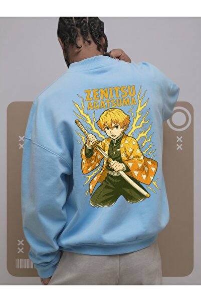 Wish BF Unisex Ανδρικό/Γυναικείο Φούτερ ZENITSU Πολύχρωμο Προσαρμοσμένο με τύ...