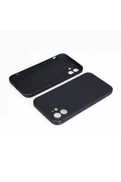 toyigoo غطاء حماية متوافق مع آيفون 12 من تايجو آيماكس، مصنوع من السيليكون - أسود