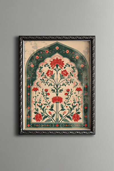 epiqart Palestinian Floral Belt - Vintage Patterned Frame