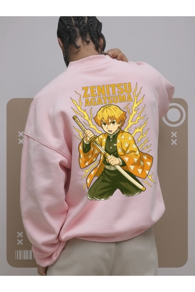 Wish BF Hanorac unisex pentru bărbați/femei ZENITSU Back Colorful Special cu ...