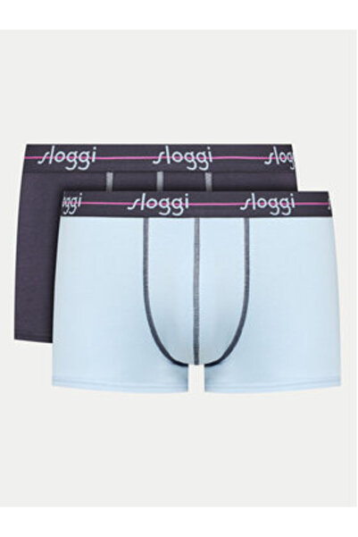 SLOGGI Σετ 2 ζευγαριών ανδρικών μποξεράκια 10206968 Μπλε