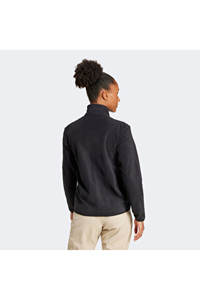 adidas Multi Essentials Full Zip Fleece Kadın Siyah Yürüyüş Polar