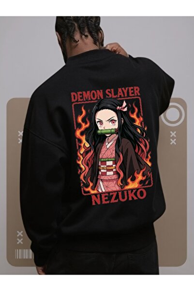 Wish BF Hanorac unisex DEMONSLAYER NEZUKO cu imprimeu colorat personalizat cu...