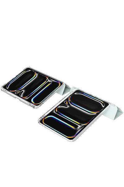 toyigoo iPad Pro 11 2024 Case Magnetic Detachable Airbag Compatible Tygo Sliding Tablet Case-Black