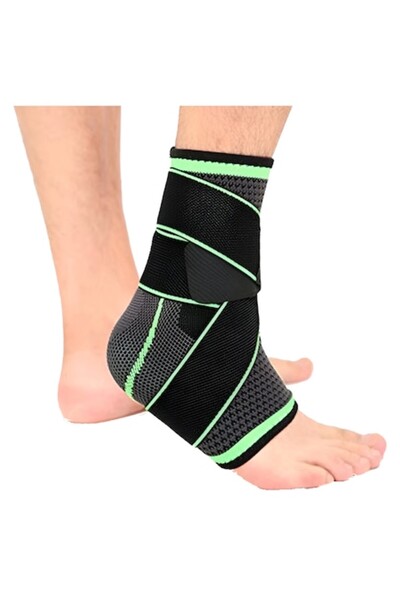 GermaNova Ελαστική αθλητική υποστήριξη αστραγάλου GermaNova™ - Μαύρο με πράσινο