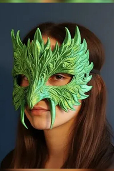 Genç 3D Güzel Baykuş Maskesi – Dekoratif ve Kostüm Kullanımına Uygun Maske