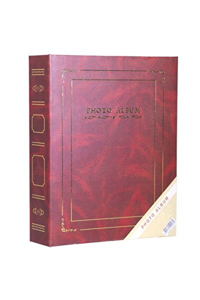 Angelphoto ألبوم صور مقاس 15 × 21 سم مكون من 100 قطعة (أحمر كلاريت)