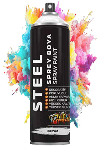 Minopi Beyaz Sprey Boya 200 ml Hızlı Kuruyan Renkli Profesyonel Ahşap Plastik...