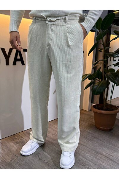 BYATA MENS STYLE Erkek Baggy Kadife Pantolon