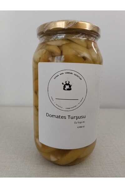 FATMA ANA YÖRESEL LEZZETLER Yeşil Domates Turşusu 1200cc (Doğal, Ev Yapımı)