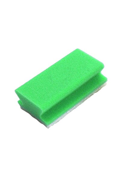 Taski burete de vase profesional cu caneluri, 14 x 8 cm, pachet de 10, verde