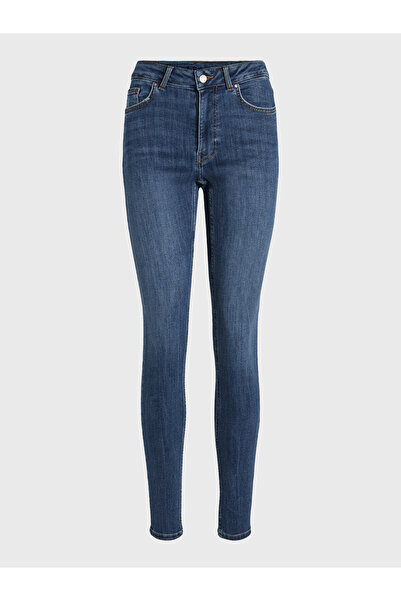 VILA Γυναικείο Τζιν 14082132 Μπλε Σκούρο Μπλε