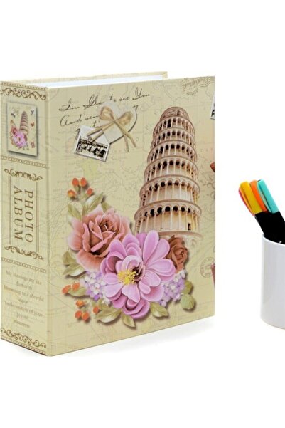 NRCN ألبوم صور بنمط برج بيزا المائل يحتوي على 100 قطعة مقاس 10 × 15