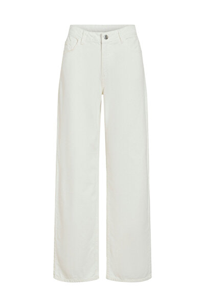 VILA Γυναικείο Τζιν 14105535 Λευκό