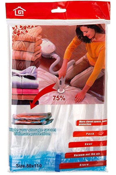 abnturk Yüksek kalite 80x110 Vakumlu Hurç Saklama Torbası Yorgan, Battaniye v...