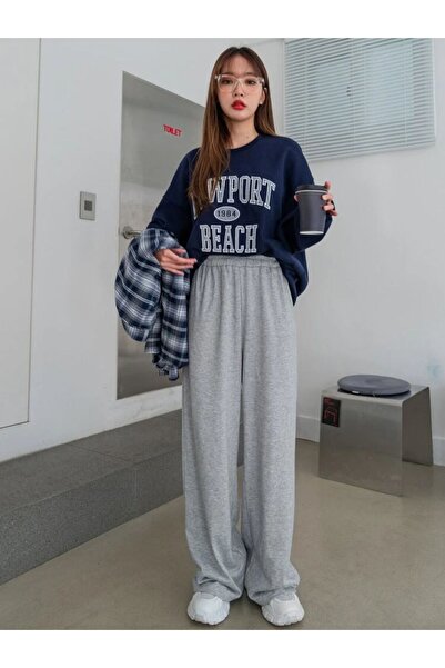 Le Vion Kadın Oversize Baggy Bol Kesim Eşofman ALTI Esnek Rahat Kumaş