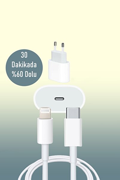 Angelphoto iPhone Tüm Serilerle Uyumlu Hızlı Şarj Aleti Adaptör Kablo Plus 7 ...
