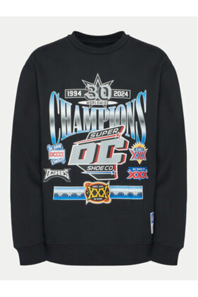 DC Ανδρικό Φούτερ ADYSF03138-KVJ0 Μαύρο