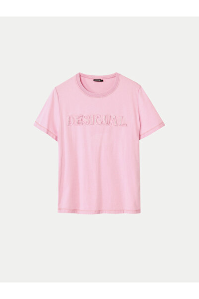 Desigual Γυναικείο T-Shirt 24WWTK24 Ροζ