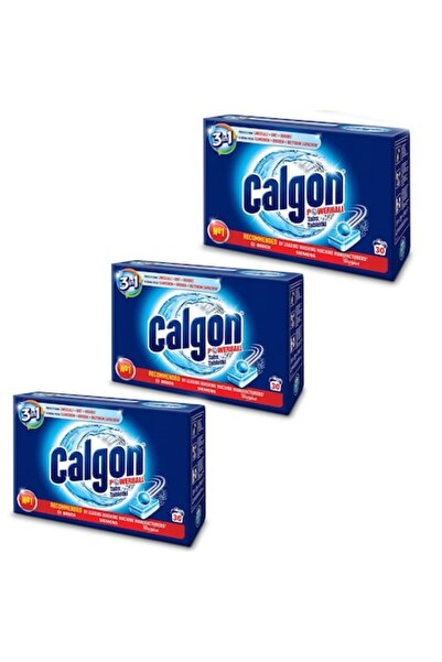 Calgon Set 3x Powerball 3 in 1, Anticalcar Tablets, 90 pcs, Odor Protection