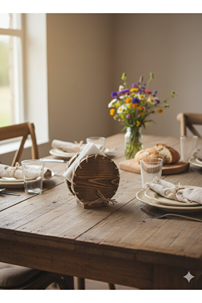 Akinsc Mobilya Dekorasyon Ahşap Peçetelik