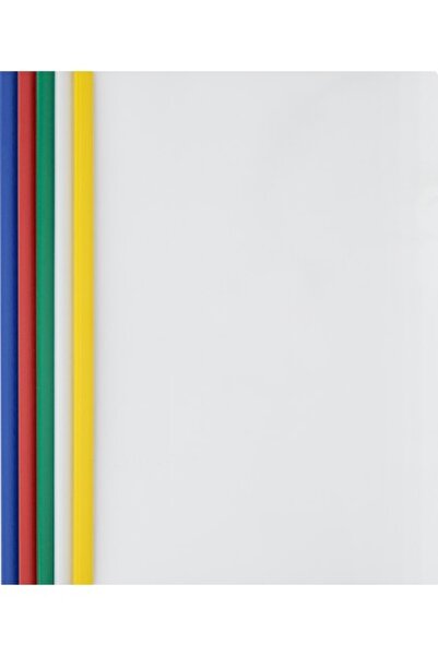 Noki Boydan Sıkıştırmalı A4 Rapor Dosyası 5'li Paket Karışık Renk 20 Sayfa Ka...