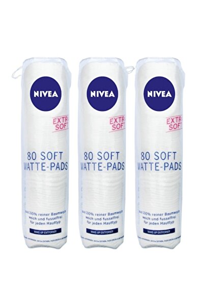 Nivea Visage Pachet 3 x Dischete Demachiante Nivea Soft, 80 Bucati